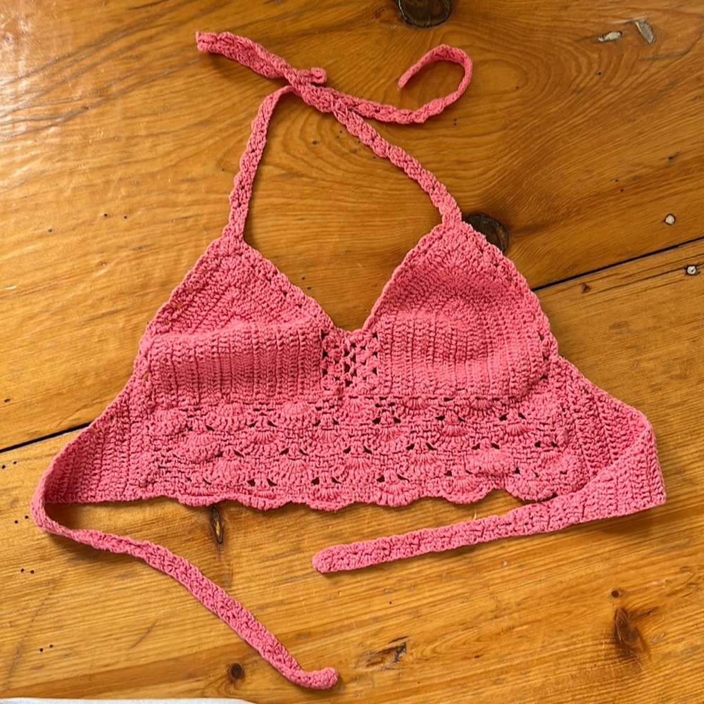 Handmade, crocheted top